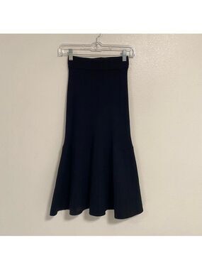 Rachel Parcell Skirt Women’s Size XS Black Knit Fit and Flare Midi Skirt